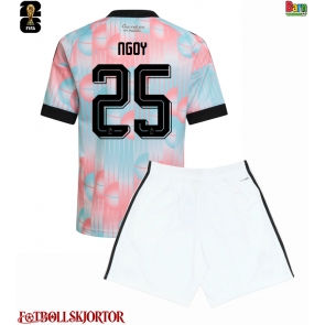Belgien Nathan Ngoy #25 Borta Kläder Barn VM 2026 Kortärmad (+ Korta byxor)